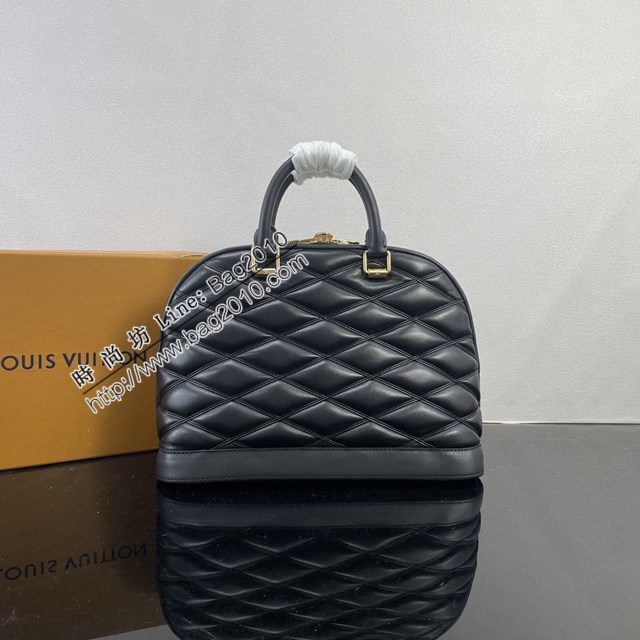 LV路易威登2023专柜新款M23688 羊皮革Alma小号手袋Malletage菱形图案手提包 ydh5458